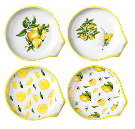4PC LEMON CERAMIC SPOON SET